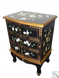 Blossom 3 Drawer End Table