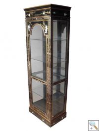 Mother of Pearl Display Cabinet with Mirror