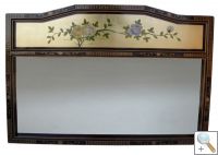 Large Golf Leaf Mirror with Floral Design