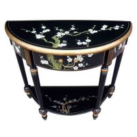 Handmade Black Lacquer Blossom Furniture