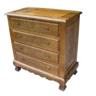 Handcarved 4 Drawer Chest