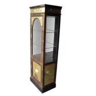 Gold Leaf Display Cabinet with Mirror